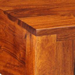Berkfield Home Bedside Cabinet 40x40x36 cm Solid Wood Acacia in Brown - Size: 40 x 40 x 36 cm - thumbnail 5