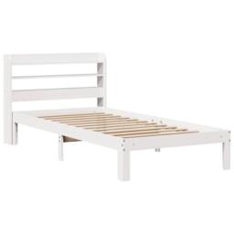 Berkfield Home Bed Frame with Headboard without Mattress White 100x200 cm - thumbnail 3