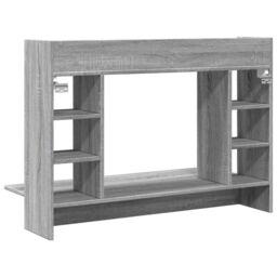 Berkfield Home Wall-Mounted Desk Grey Sonoma 105x48x75 cm Engineered Wood - Size: 105 x 48 x 75 cm - thumbnail 6