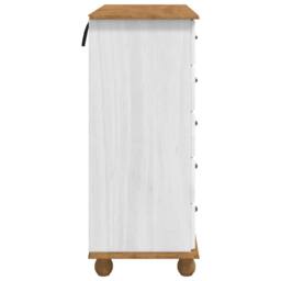 "Berkfield Home Chest of Drawers ""ASKIM"" White 91x40x95, 5 cm Solid Wood Pine" - thumbnail 7