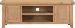 Seconique Windsor Straight TV Unit (Fully Assembled) in Light Oak - thumbnail 2