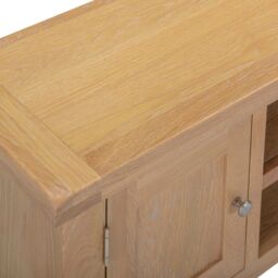 Seconique Windsor Straight TV Unit (Fully Assembled) in Light Oak - thumbnail 7