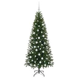 Berkfield Home Artificial Christmas Tree with 300 LEDs Green 180 cm PE & PVC - thumbnail 4