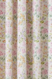 Dreams & Drapes 'Edith' Ditsy Floral Print Light Filtering Eyelet Curtains in Lilac - Size: 168 cm width x 183 cm drop - thumbnail 3