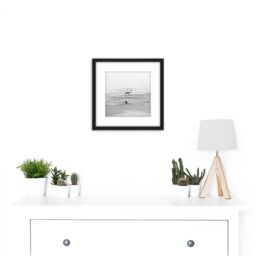 Artery8 Daniels First Flight Wright Brothers 1903 Photo 8X8 Inch Square Wooden Framed Wall Art Print Picture with Mount in Black - thumbnail 2