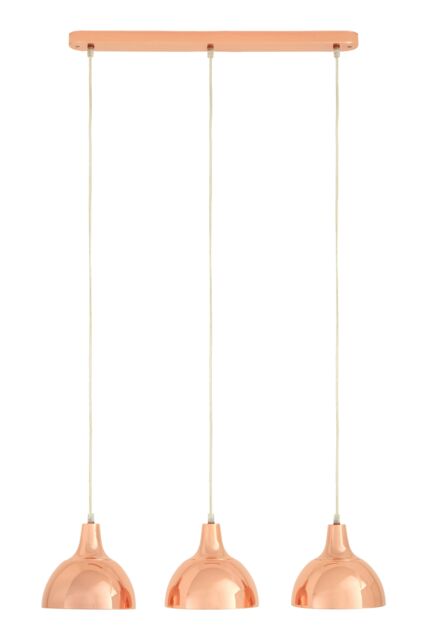 Orsina 3 Pendant Light with Copper Finish, Contemporary Ceiling Lighting Fixture For Kitchen Island Or Dining Area in Gold - image 1