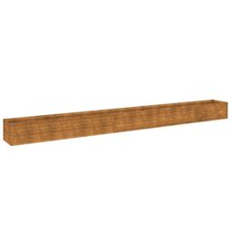 Berkfield Home Garden Raised Bed 482x50x36 cm Corten Steel in Brown - Size: 482 x 50 x 36 cm - thumbnail 2
