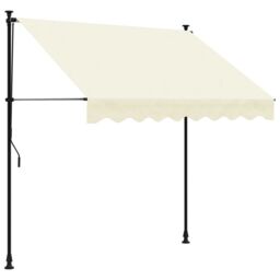 Berkfield Home Retractable Awning Cream 200x150 cm Fabric & Steel - thumbnail 2