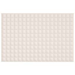 Berkfield Home Weighted Blanket Light Cream 122x183 cm 9 kg Fabric - thumbnail 3