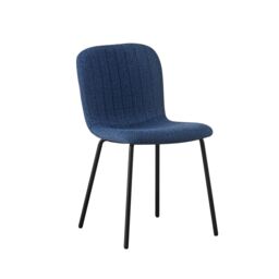 MCC Direct Bella Luxe Set of 4 Teddy Faux Fur Dining Chairs in Blue - thumbnail 7