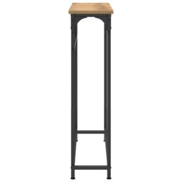 Berkfield Home Console Table Artisan Oak 75x19, 5x75 cm Engineered Wood & Steel in Brown - thumbnail 6