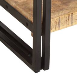 Berkfield Home Beautiful 5-Tier Bookcase 39x30x180 cm Solid Mango Wood in Brown - Size: 39 x 30 x 180 cm - thumbnail 4