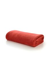 Deyongs Snuggle Touch Super Soft Solid Colour Fleece Throw - 1846 in Crimson - Size: 140 cm x 180 cm - thumbnail 2