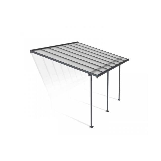 Palram Patio Cover Sierra 3 x 4.25 Clear - L434 x W299 x H305 cm - Grey - image 1