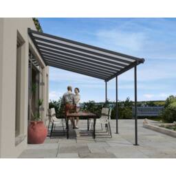 Palram Patio Cover Sierra 3 x 4.25 Clear - L434 x W299 x H305 cm - Grey - thumbnail 2