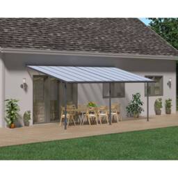 Palram Patio Cover Sierra 3 x 4.25 Clear - L434 x W299 x H305 cm - Grey - thumbnail 3