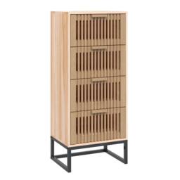 Berkfield Home Highboard 40x30x95 cm Engineered Wood in Brown - Size: 40 x 30 x 95 cm - thumbnail 2