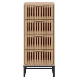 Berkfield Home Highboard 40x30x95 cm Engineered Wood in Brown - Size: 40 x 30 x 95 cm - thumbnail 4