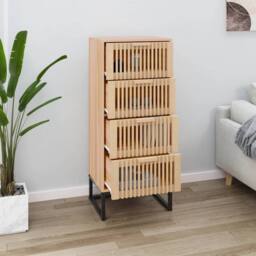 Berkfield Home Highboard 40x30x95 cm Engineered Wood in Brown - Size: 40 x 30 x 95 cm - thumbnail 1
