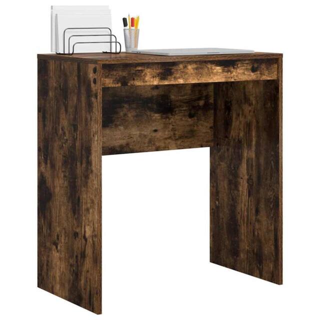 Berkfield Home Smoked Oak Writing Desk Smoked Oak MDF 70 x 40 x 76 cm Durable in Brown - image 1
