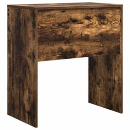 Berkfield Home Smoked Oak Writing Desk Smoked Oak MDF 70 x 40 x 76 cm Durable in Brown - thumbnail 7