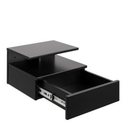 Furniture To Go Ashlan Bedside Table with 1 Drawer in Black - thumbnail 5