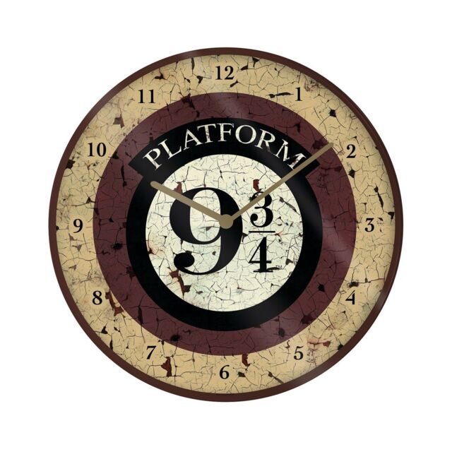 Harry Potter Platform 9 3 4 Wall Clock in Cream - image 1