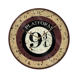 Harry Potter Platform 9 3 4 Wall Clock in Cream