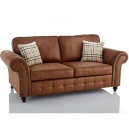 Snugg Furniture UK Limited (3+2 Seater) Swiss Suede Leather 3 Seater & 2 Seater Sofa in Brown - thumbnail 2