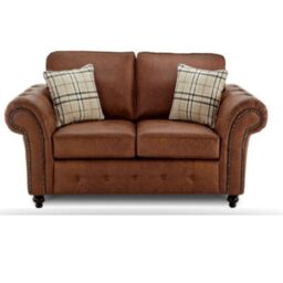 Snugg Furniture UK Limited (3+2 Seater) Swiss Suede Leather 3 Seater & 2 Seater Sofa in Brown - thumbnail 3