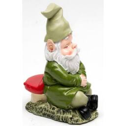 Jardinopia Sleeping Gnome Plant Pot Feet - Set of 3 in Green - thumbnail 3