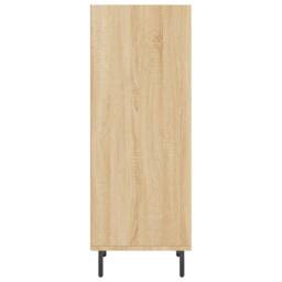 Berkfield Home Sideboard Sonoma Oak 34.5x32.5x90 cm Engineered Wood in Light Oak - thumbnail 5