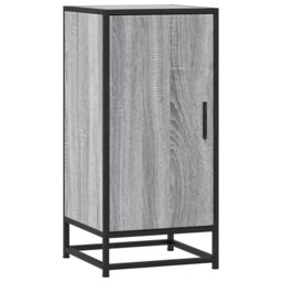 Berkfield Home Sideboard Grey Sonoma 35.5x35x76 cm Engineered Wood & Metal - thumbnail 2