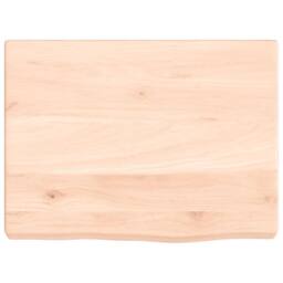 Berkfield Home Wall Shelf 40x30x(2-4) cm Untreated Solid Wood Oak in Light Brown - thumbnail 3