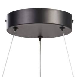 Wyld and Coco Black Metal Pendant Lamp with Integrated LED Ring - thumbnail 6