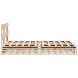 Berkfield Home Bed Frame without Mattress 160x200 cm Solid Wood Pine in Natural - thumbnail 7