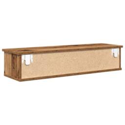 Berkfield Home Wall Cabinet Old Wood 88x26x18.5 cm Engineered Wood in Brown - thumbnail 7