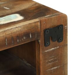 Berkfield Home TV Cabinet 60x32x36 cm Solid Wood Reclaimed in Brown - Size: 60 x 32 x 36 cm - thumbnail 9