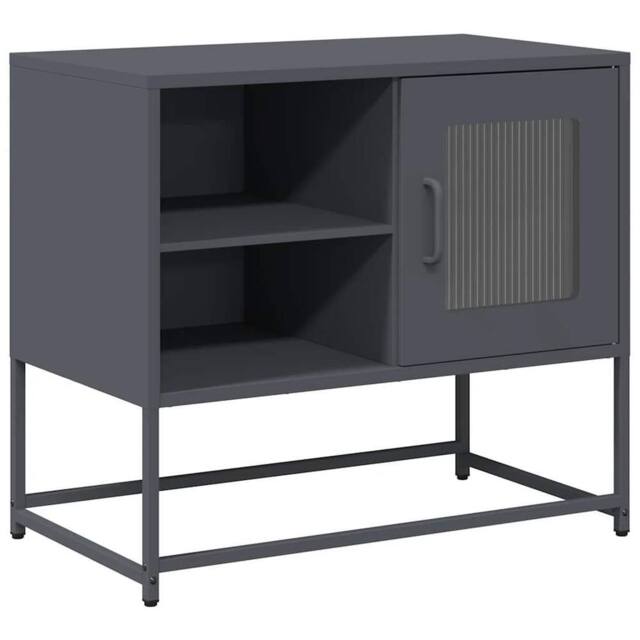 Berkfield Home TV Cabinet Anthracite 68x39x60.5 cm Steel in Dark Grey - image 1