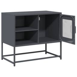 Berkfield Home TV Cabinet Anthracite 68x39x60.5 cm Steel in Dark Grey - thumbnail 6