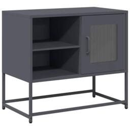 Berkfield Home TV Cabinet Anthracite 68x39x60.5 cm Steel in Dark Grey - thumbnail 1