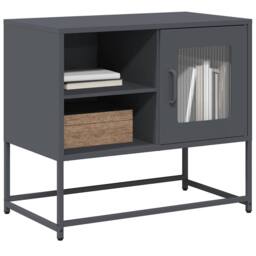 Berkfield Home TV Cabinet Anthracite 68x39x60.5 cm Steel in Dark Grey - thumbnail 2