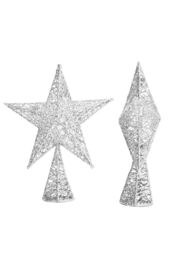 Living and Home Christmas Tree Topper Star Ornament Home Decor in Silver - thumbnail 4
