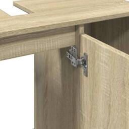 Berkfield Home Bathroom Cabinet Sonoma Oak 80x33x60 cm Engineered Wood in Light Brown - Size: 80 x 33 x 60 cm - thumbnail 9