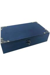 KDMD Teal Tea & Gift Hamper Box - Durable, Vibrant Gift Storage - thumbnail 1