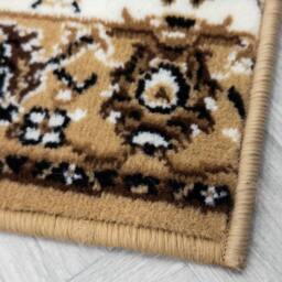 runrug Hallway Carpet Runner Rug - Soft & Comfy, 9mm - 'Traditional' in Beige - Size: 60 cm x 180 cm - thumbnail 2