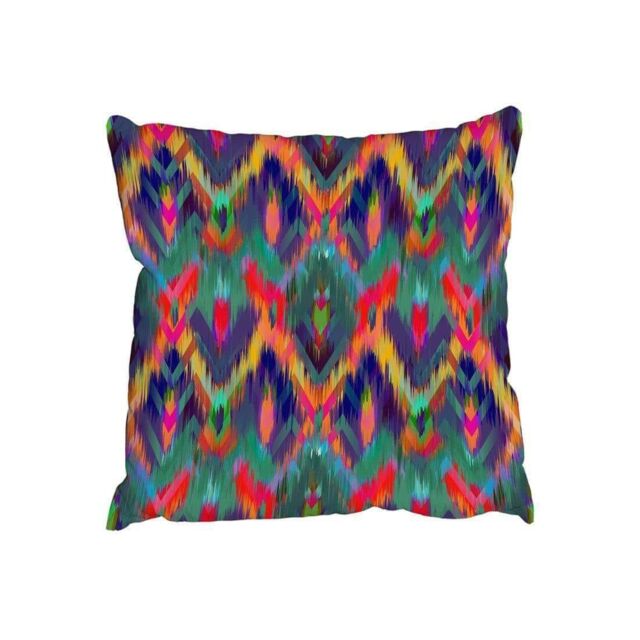 Benjamin Tate Design Cushions - Abstract ethnic ikat pattern (Cushion)