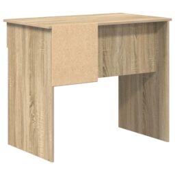 Berkfield Home Desk with Storage Sonoma Oak 90x49.5x75 cm Engineered wood in Brown - thumbnail 7