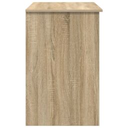 Berkfield Home Desk with Storage Sonoma Oak 90x49.5x75 cm Engineered wood in Brown - thumbnail 6