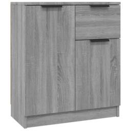 Berkfield Home Sideboards 2 pcs Grey Sonoma 60x30x70 cm Engineered Wood - Size: 60 x 30 x 70 cm - thumbnail 6
